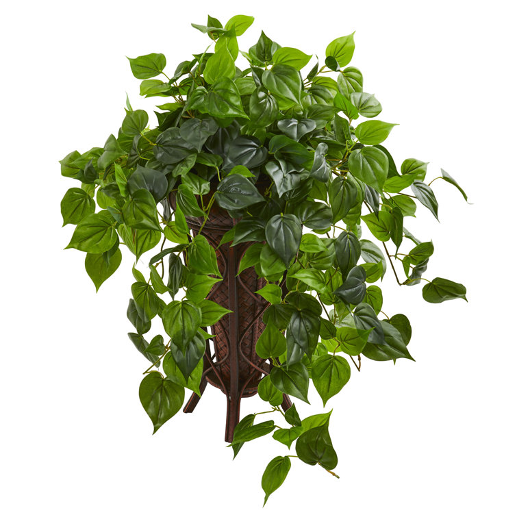 Charlton Home® 31" Artificial Philodendron Plant in Planter Wayfair